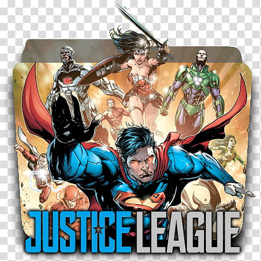 DC Rebirth MEGA FINAL Icon v, Justice-League-v., Justice League movie folder icon transparent background PNG clipart