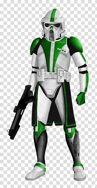 Commander Archer, green and white Star Wars character illustration transparent background PNG clipart