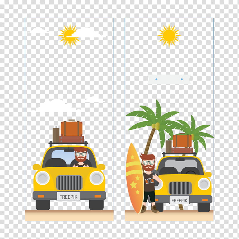 Travel Summer, Vacation, Car, Summer Vacation, Tourism, Baggage, Hitchhiking, Yellow transparent background PNG clipart