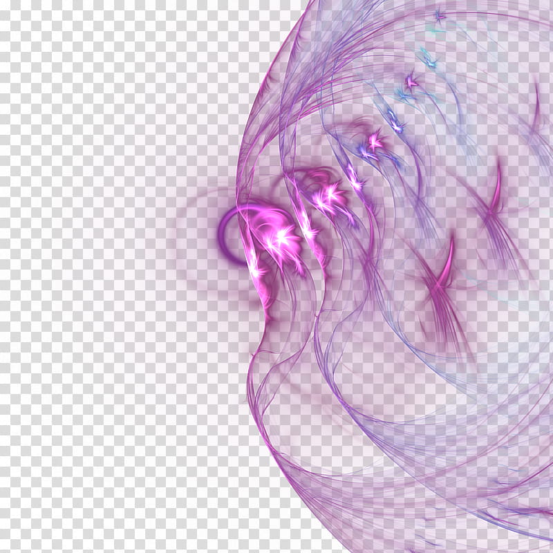 Fractal  Nebular, purple and blue transparent background PNG clipart