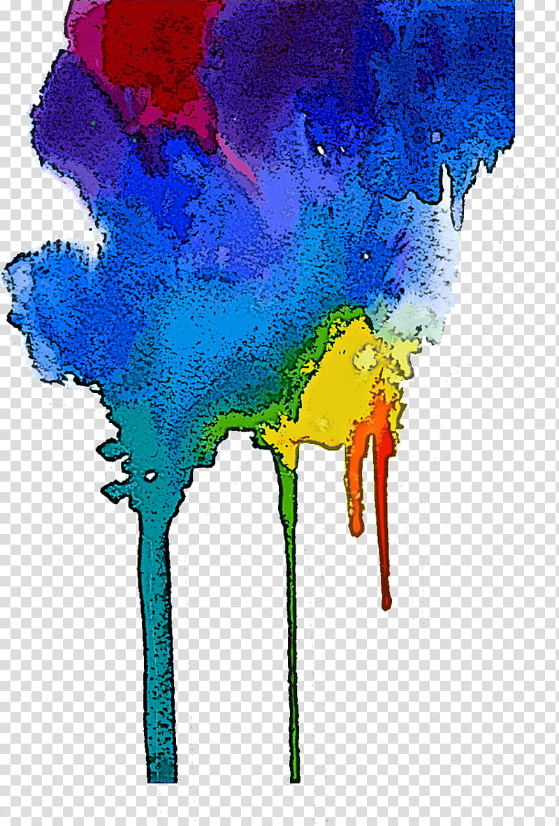 watercolor paint world electric blue paint child art, Acrylic Paint transparent background PNG clipart