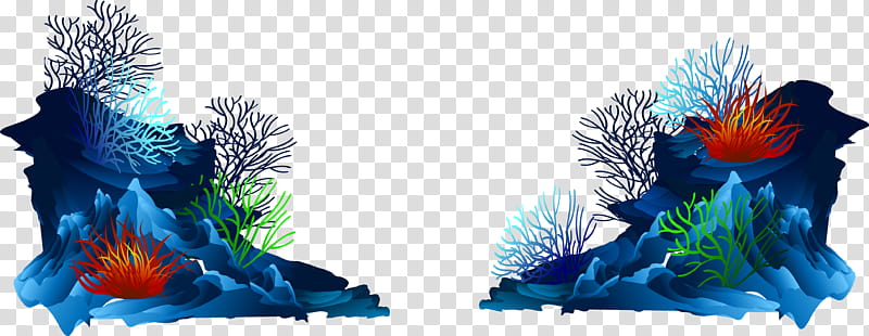 Seaweed, Coral, Seabed, Cartoon, Blue, Tree, Footwear, Animation