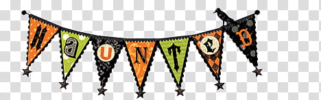 Halloween Mega, multicolored flaglets transparent background PNG clipart