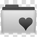 Similiar Folders, white and black heart folder illustration transparent background PNG clipart