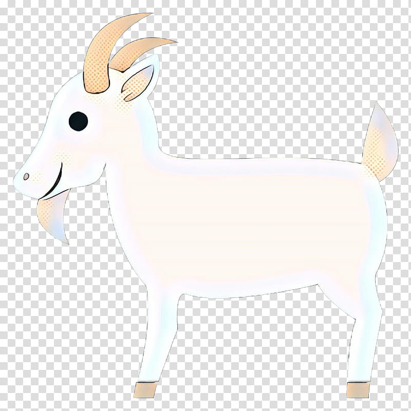 white goats goat cartoon animal figure, Pop Art, Retro, Vintage, Cowgoat Family, Live, Goatantelope transparent background PNG clipart