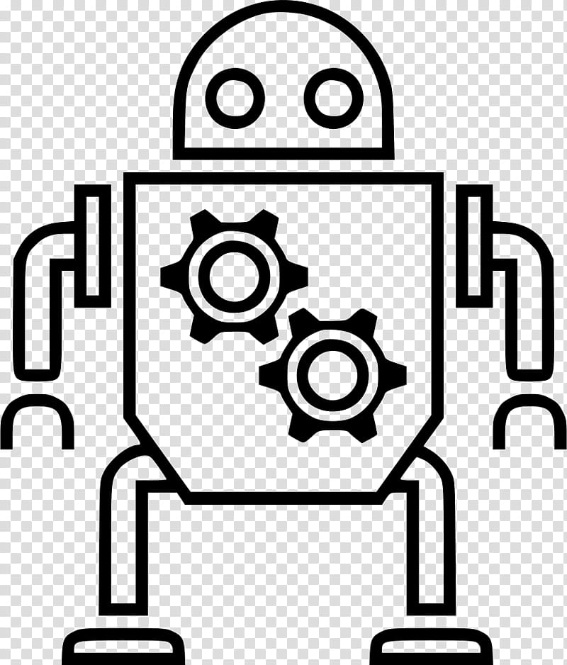 Robot, Robotic Technology, Robotics, First Lego League, Robots Exclusion Standard, Line Art, Blackandwhite transparent background PNG clipart