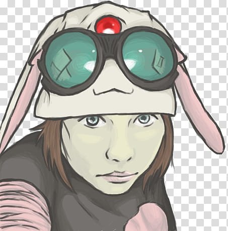 Mokona looks good in goggles transparent background PNG clipart