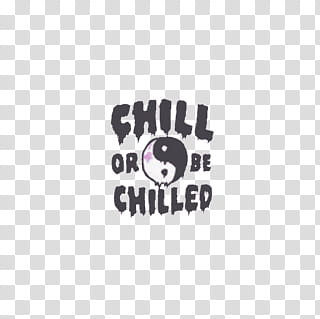 Resources, black chill or be chilled texts transparent background PNG clipart