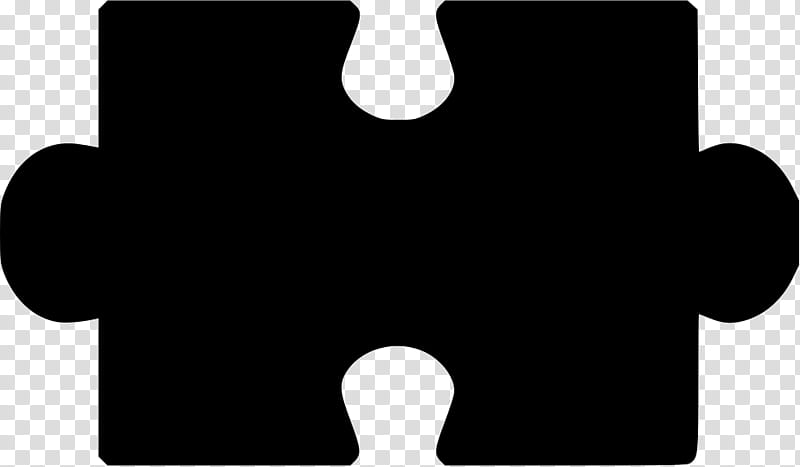 Jigsaw Puzzles Blackandwhite, cdr, Black White M, Base64, Black M, Symbol transparent background PNG clipart