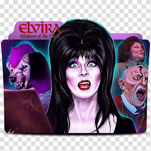 Elvira Mistress of The Dark Folder Icon, Elvira Mistress of The Dark transparent background PNG clipart