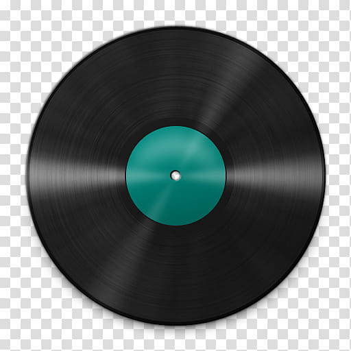 Classic Vinyl Record s, black and green LP record illustration transparent background PNG clipart