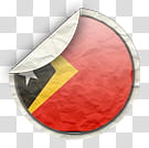 world flags, East Timor icon transparent background PNG clipart