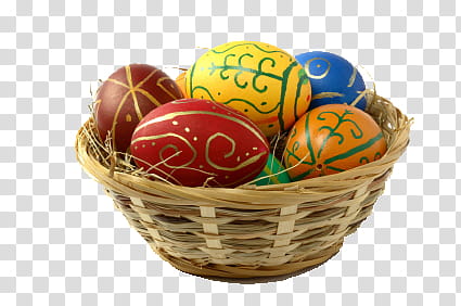 eggs in brown basket transparent background PNG clipart