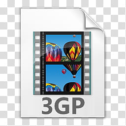 Audio et video files vista, GP FILE icon transparent background PNG clipart