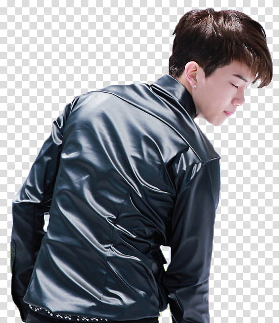 YoungJae BAP , man wearing black button-up jacket transparent background PNG clipart
