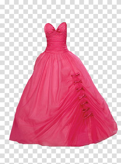 Vestidos Dress, women's pink sweetheart dress transparent background PNG clipart