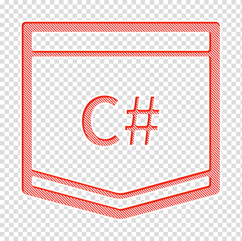 c sharp icon coding icon coding language icon, Elearning Icon, Line Icon, Programming Icon, Tutorial Icon, Sign, Rectangle, Symbol transparent background PNG clipart