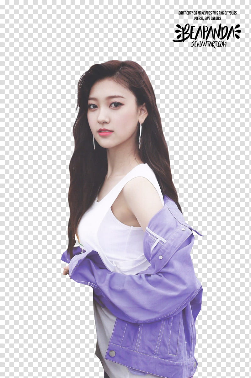 Choerry LOONA, woman carrying jacket transparent background PNG clipart