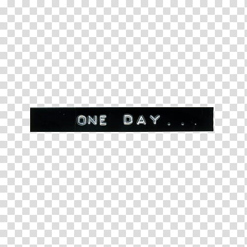 One Day text transparent background PNG clipart