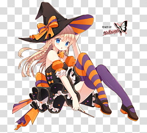 Anime Girl Holds A Pumpkin And Wears Black Hat Background Cute Halloween  Profile Pictures Background Image And Wallpaper for Free Download