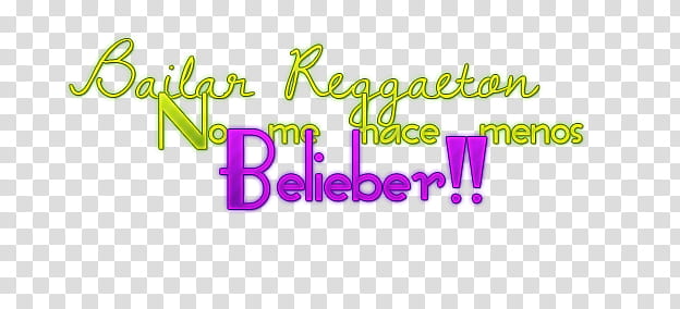 Texto Belieber transparent background PNG clipart