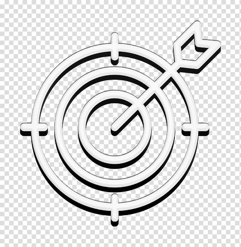 Goal icon Target icon SEO and online marketing icon, Circle, Clock, Symbol transparent background PNG clipart