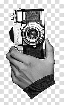 Hand, gray and black bridge camera transparent background PNG clipart
