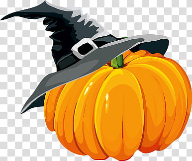 Halloween, pumpkin and witch hat art transparent background PNG clipart