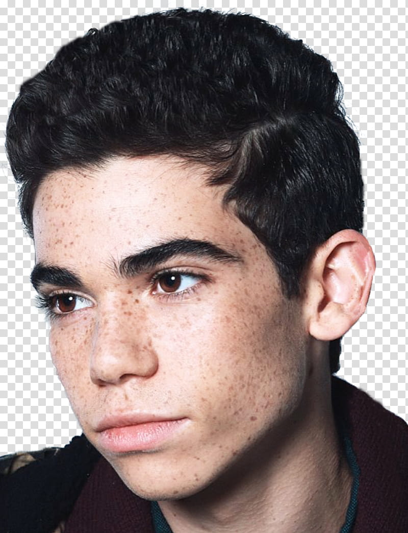 Cameron Boyce, man wearing brown top transparent background PNG clipart