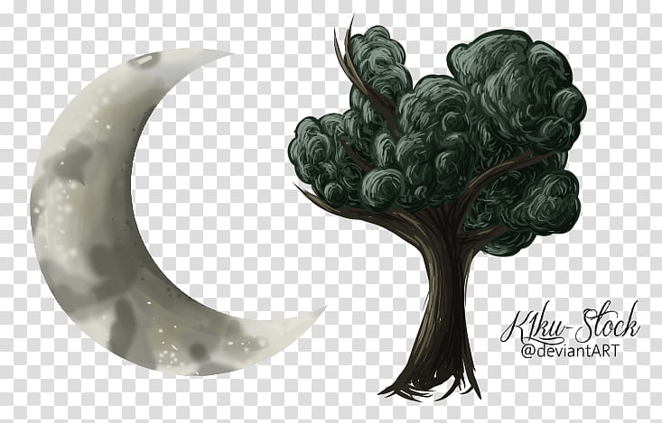 Moon and Tree, moon and tree transparent background PNG clipart