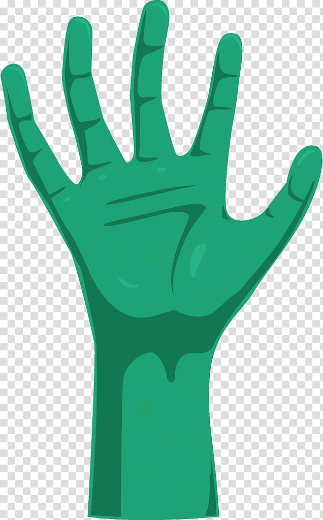 death hand halloween, Halloween , Green, Finger, Personal Protective Equipment, Safety Glove, Gesture, High Five transparent background PNG clipart