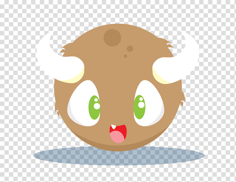 Cute Monster, brown, green, and red ball character transparent background PNG clipart