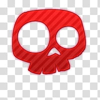 red skull emoticon icon transparent background PNG clipart