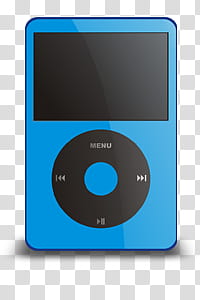 ipod dock icons various color, ipod-blue, blue and black iPod transparent background PNG clipart