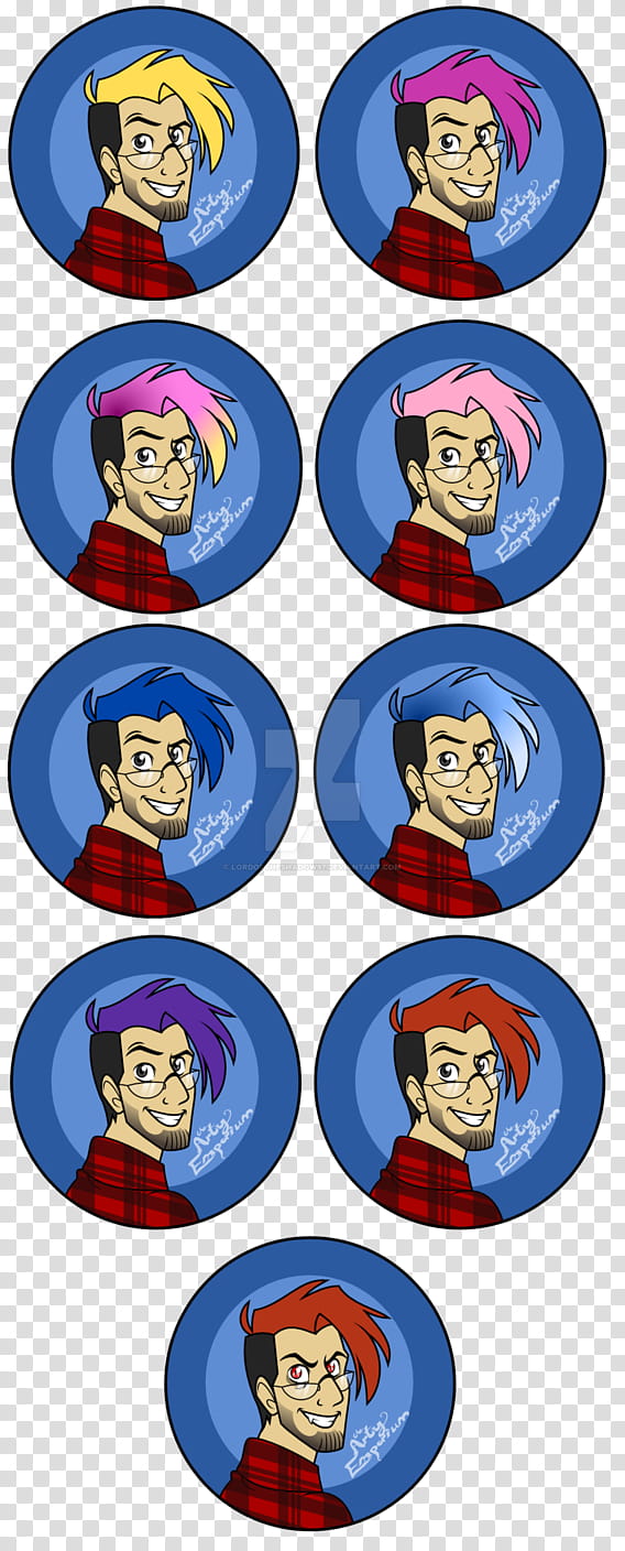 Markiplier Buttons set transparent background PNG clipart