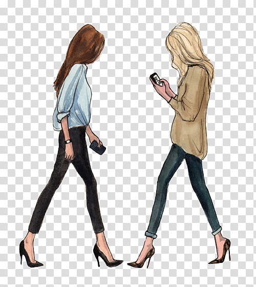 clipart woman walking