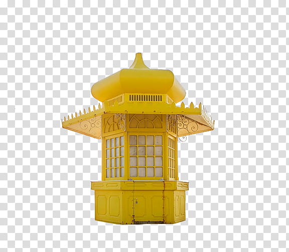 Yellow , yellow and white house transparent background PNG clipart