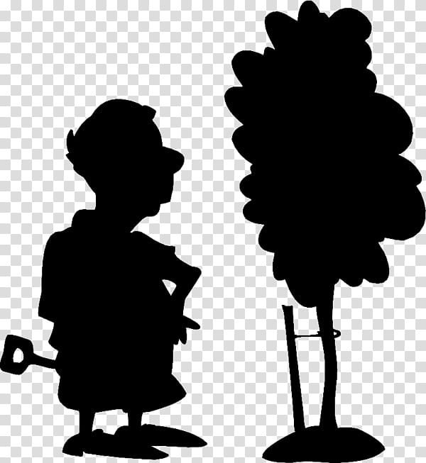 Tree Shadow, Black White M, Human, Silhouette, Behavior, Cartoon, Blackandwhite, Leaf transparent background PNG clipart