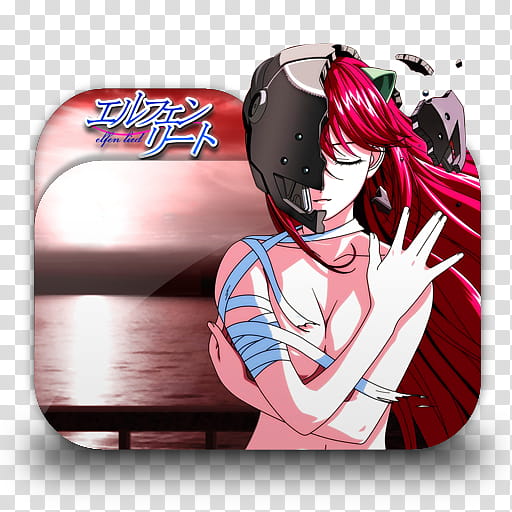 Anime Folder Icon Pack  by Knives, Elfen Lied  transparent background PNG clipart