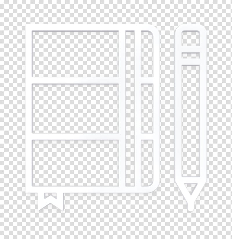 Essential Set icon Notebook icon, Text, Logo, Line, Blackandwhite, Rectangle, Graphic Design transparent background PNG clipart