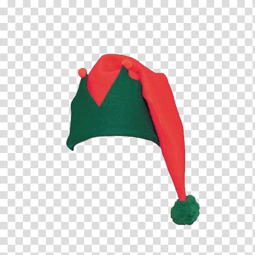 THIRD CHRISTMAS, green and red hat transparent background PNG clipart