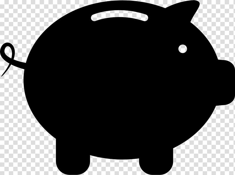 Bank, Snout, Silhouette, Piggy Bank, Black M, Cartoon, Blackandwhite transparent background PNG clipart
