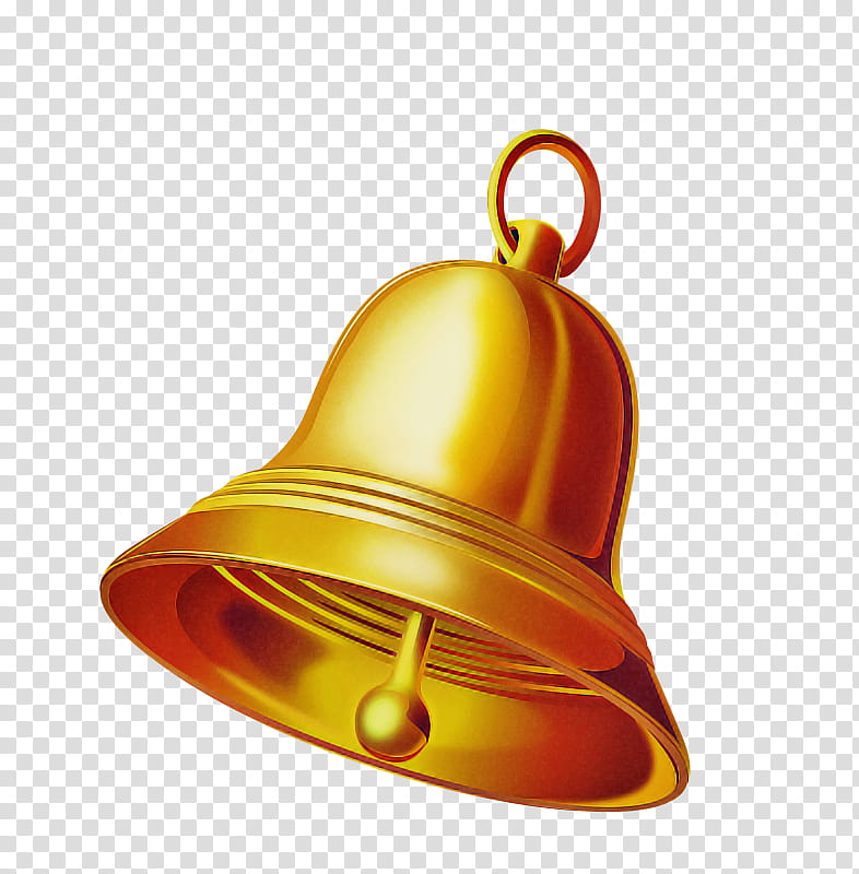 Christmas ornament, Bell, Handbell, Yellow, Brass, Ghanta, Metal, Musical Instrument transparent background PNG clipart
