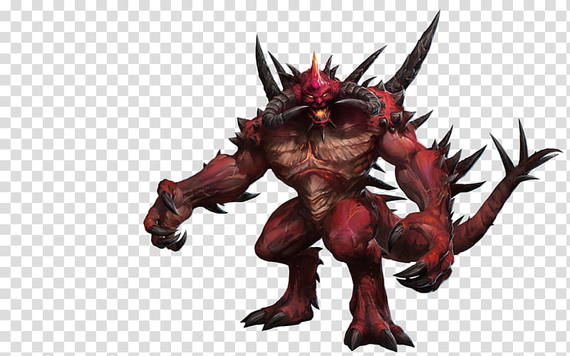 Diablo Heroes of the Storm, red monster character illustration transparent background PNG clipart