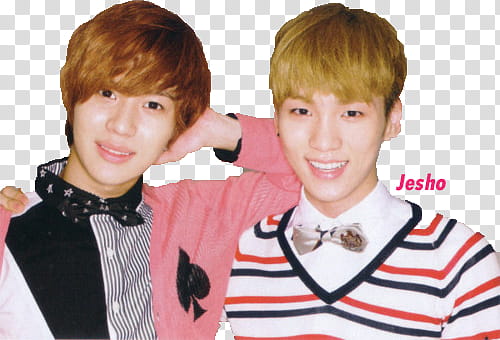 Looking SHINee s, man leaning on other man while smiling transparent background PNG clipart