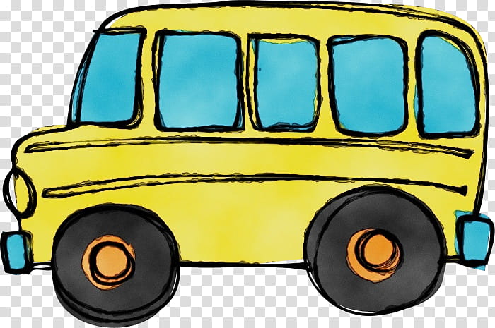 School Bus, Watercolor, Paint, Wet Ink, Transit Bus, Open Top Bus, , Computer Icons transparent background PNG clipart