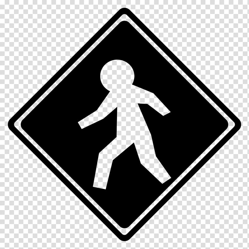 Symbolize, person crossing road signage transparent background PNG clipart