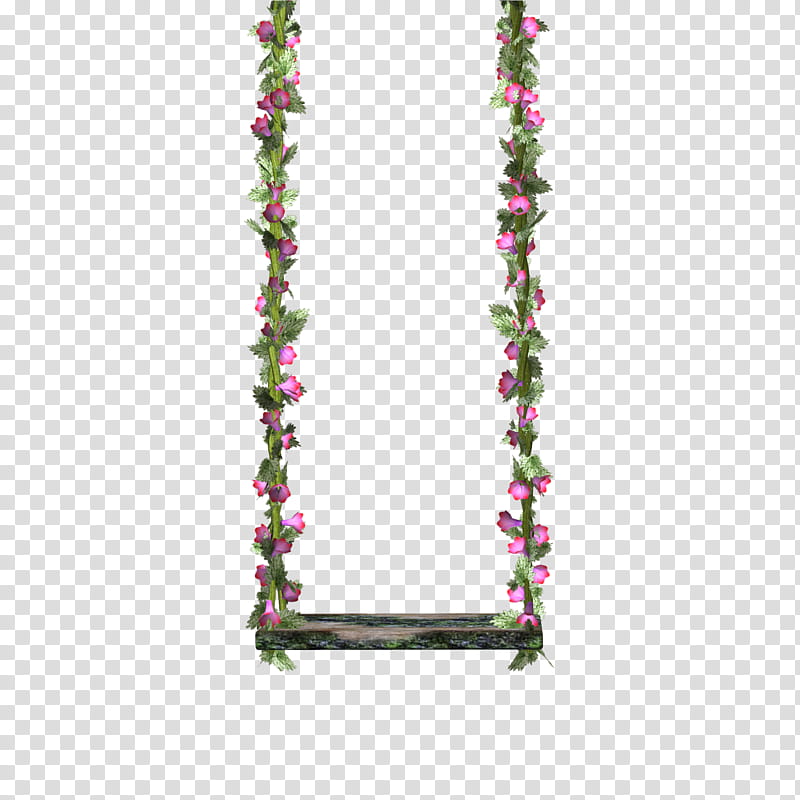 floral swing , pink and green floral swing bench transparent background PNG clipart