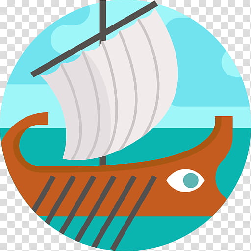 Boat, Ship, Trireme, Transport, Watercraft, Aqua, Turquoise, Viking Ships transparent background PNG clipart