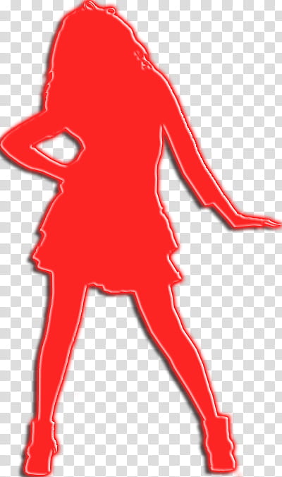 Selena Gomez, women's red shadow illustration transparent background PNG clipart